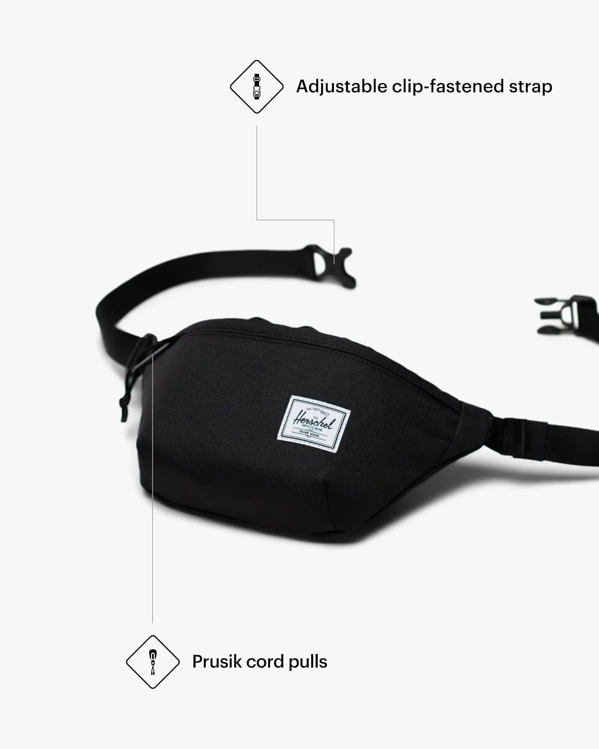 Herschel Legacy Heuptas Zwart