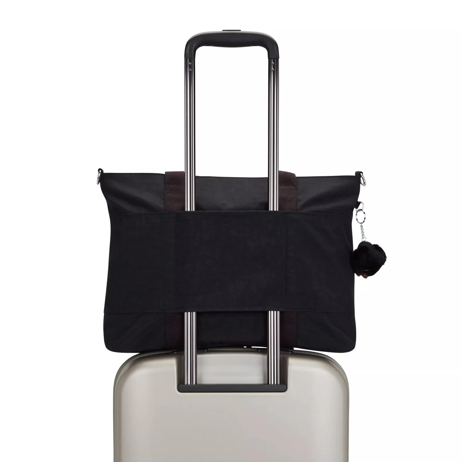 Kipling Natalie draagtas groot Black Tonal werk