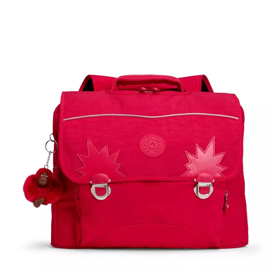 Kipling Iniko schoolrugzak Medium True Pink waterafstotend