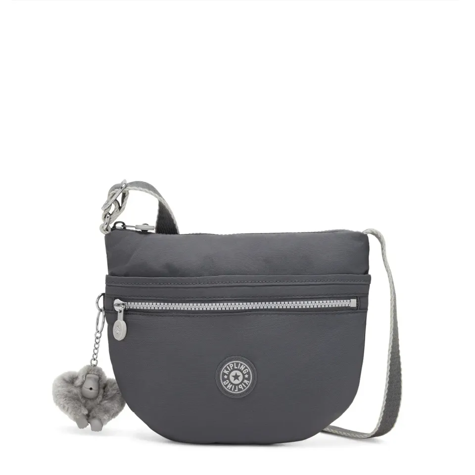 Kipling Arto S schoudertas Moonlit Grey klein waterafstotend