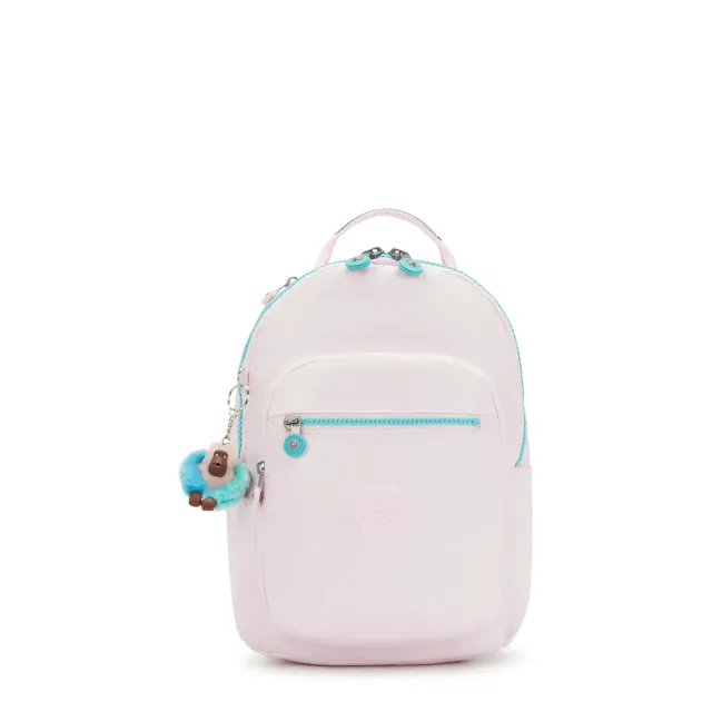 Kipling Seoul S kleine rugzak Sea Pink Metallic waterafstotend