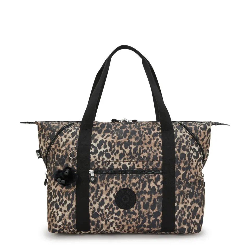 Kipling Art M schoudertas Wild Leopard Groot dierenprint