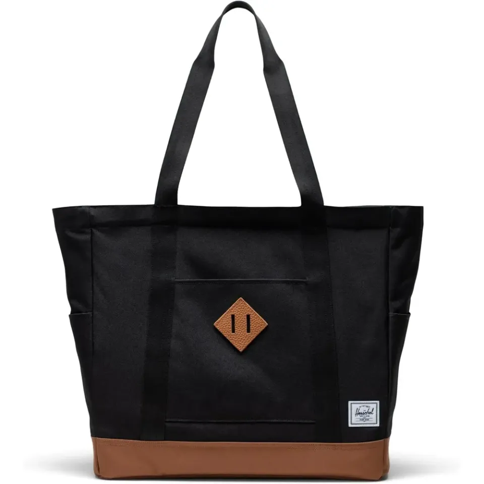 Herschel Heritage Tote shopper zwart bruin draagtas
