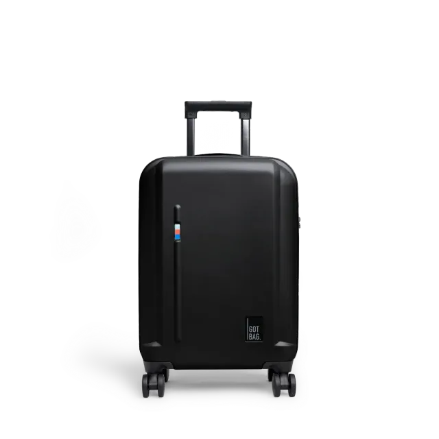 Got Bag Re:Shell Cabin koffer plain black gerecycled polycarbonaat