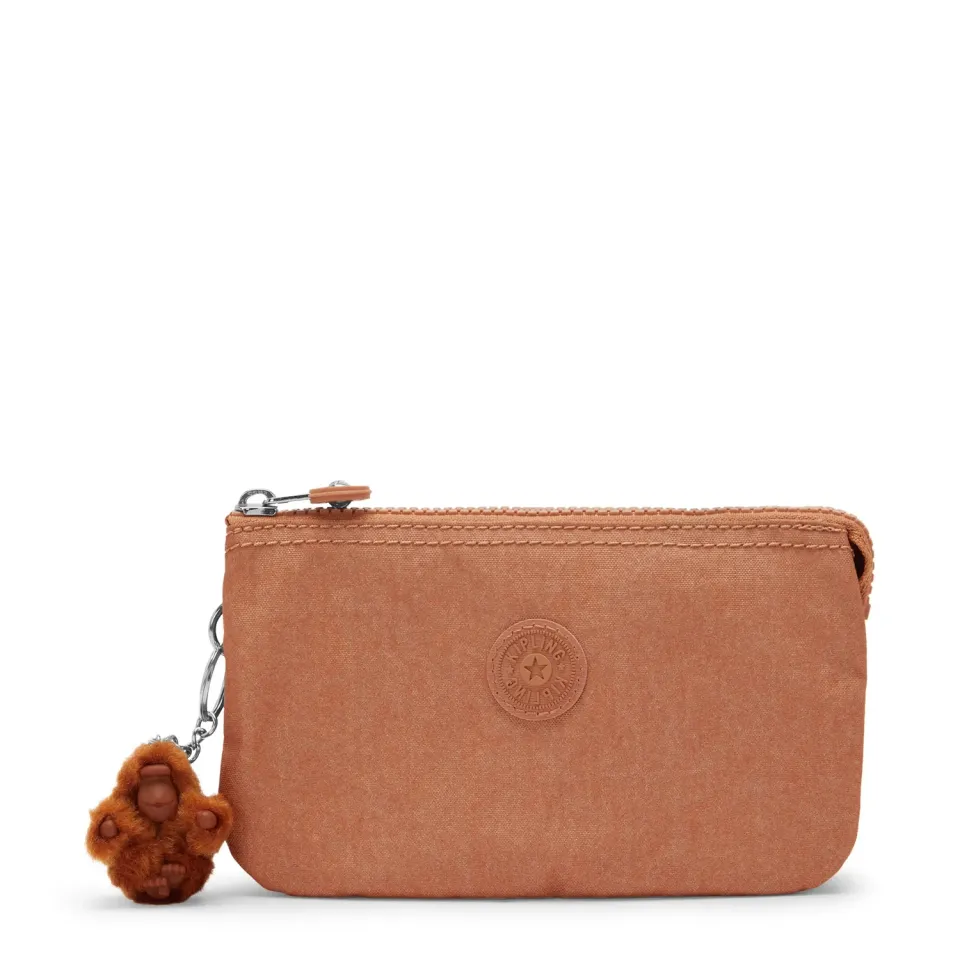 Kipling Creativity L beursje Groot Copper Glimmer koper