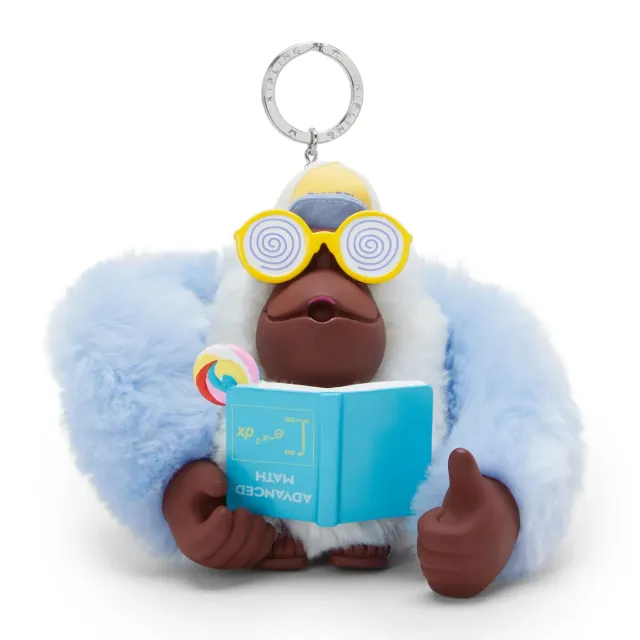 Kipling Cool School Monkey XL sleutelhanger School Blue groot