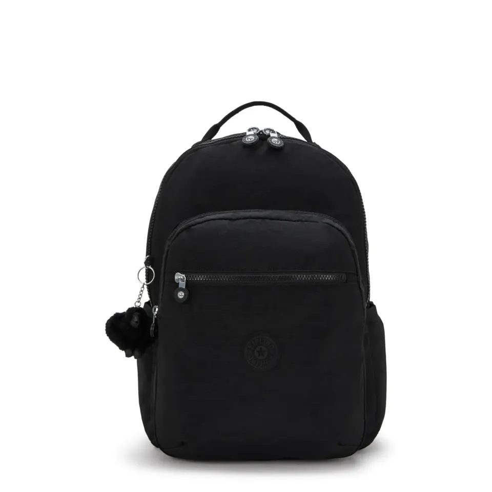 Kipling Seoul Lap rugzak Black Noir Groot met 15 inch laptopvak