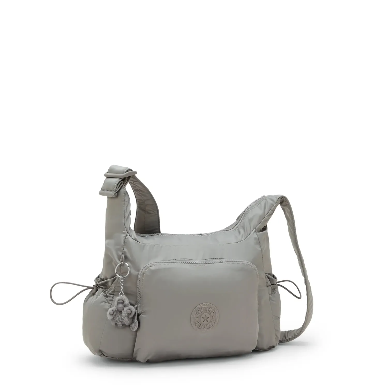 Kipling Gabb S crossbodytas Medium Entirely Grey met buitenvakken