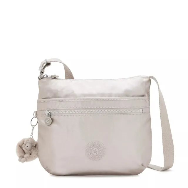 Kipling Arto crossbody tas Metallic Glow Medium glanzend