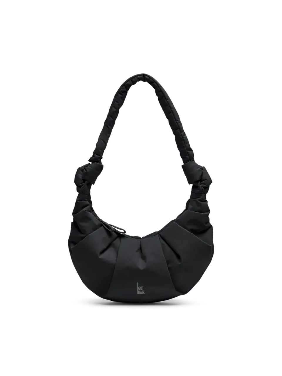 Got Bag Pleat Moon Bag Small tas black 3L waterafstotend
