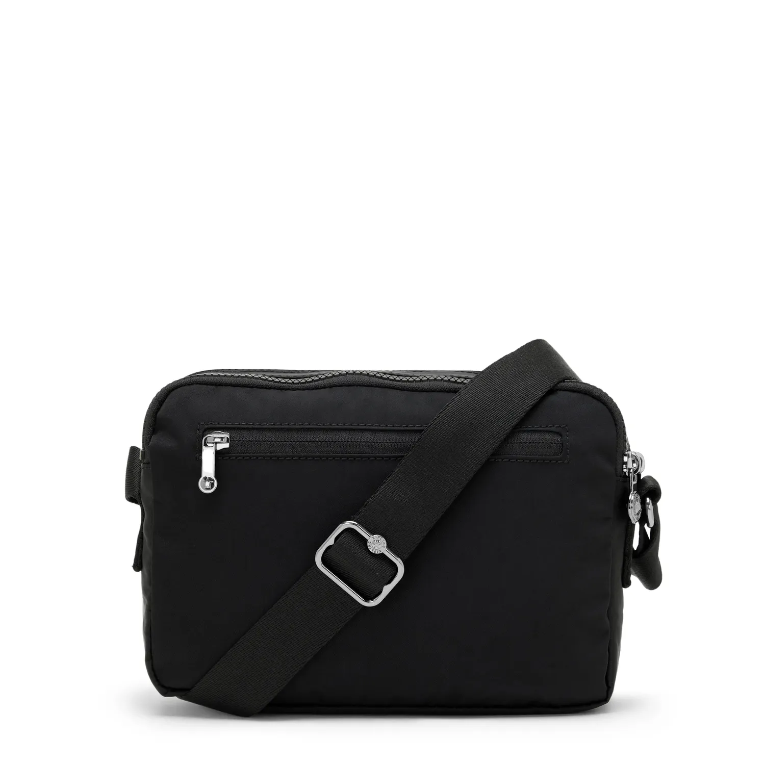Kipling Abanu M crossbody tas Infinite Black medium met ritsvakken