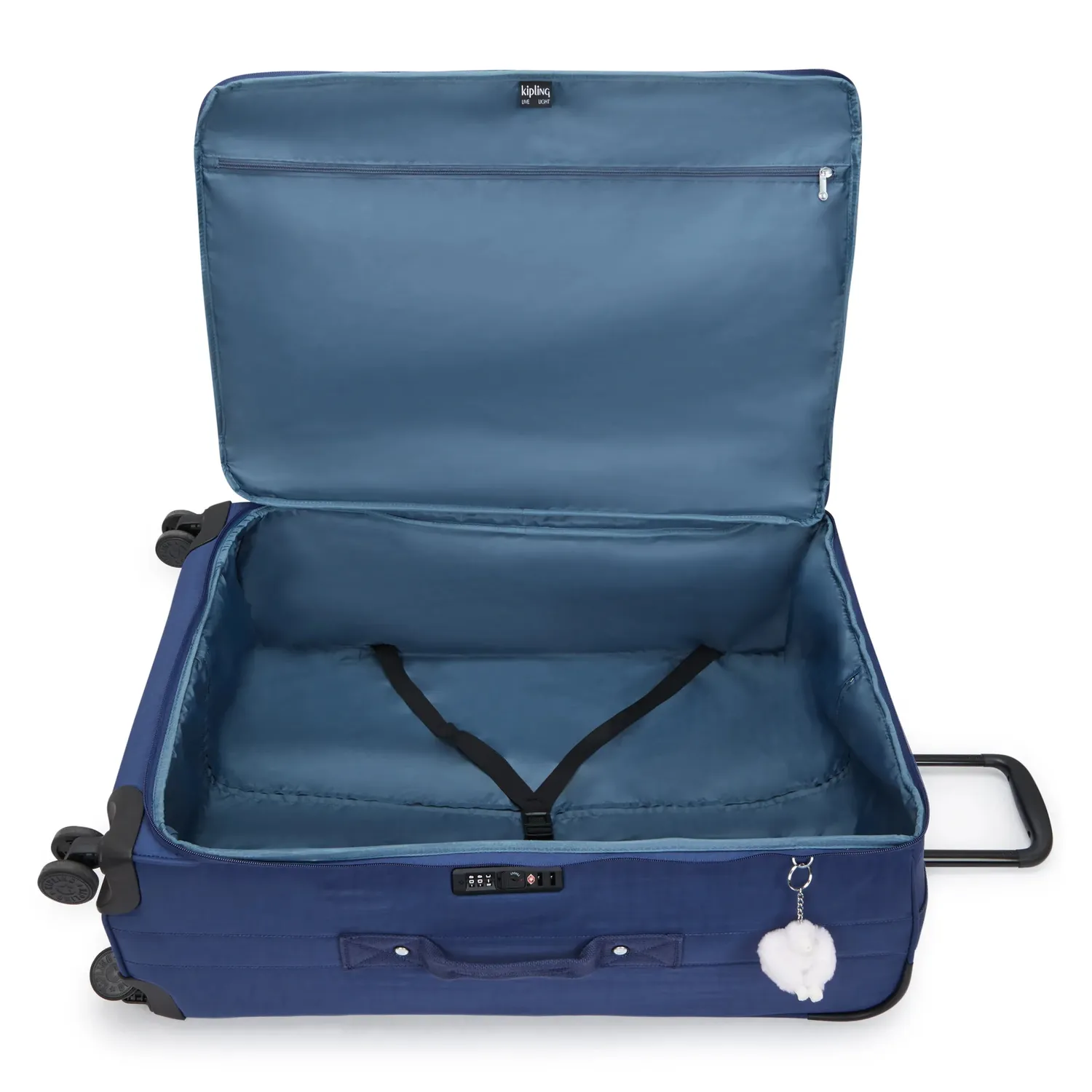 Kipling Jet L koffer Casual Blue Combo groot 4 wielen