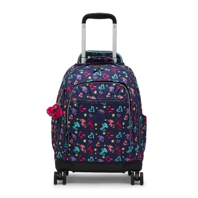 Kipling New Zea rugzak Balloon Monkey groot met wielen