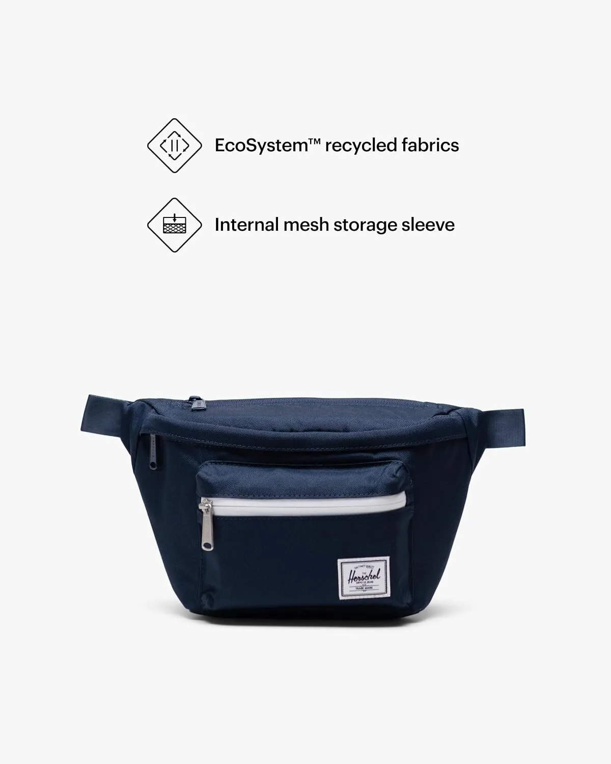 Herschel Pop Quiz heuptasje Navy canvas