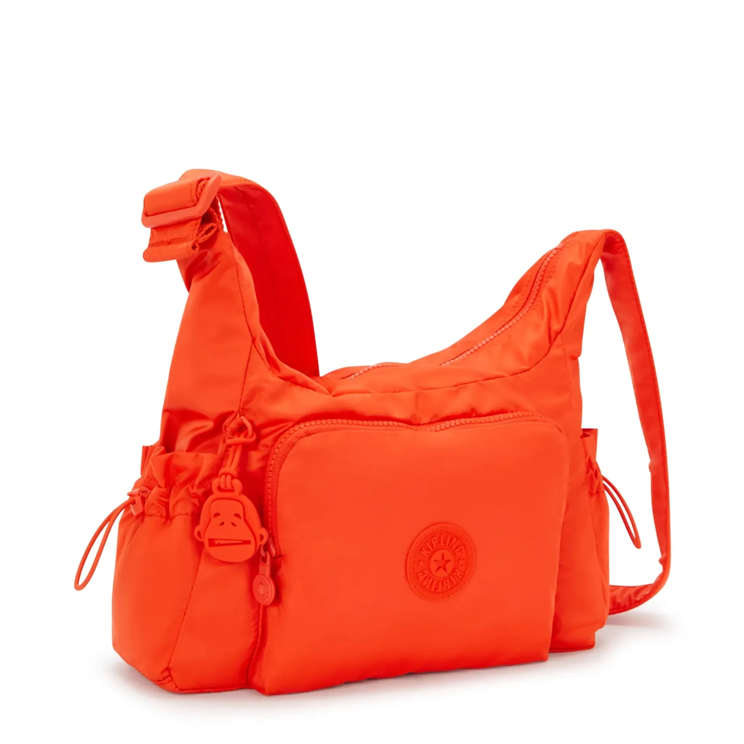 Kipling Gabb S crossbodytas Medium Open Orange met trekkoord