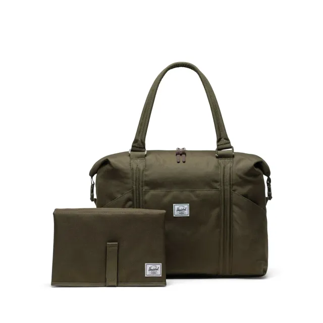 Herschel Strand Duffle luiertas zwart met verschoonmat