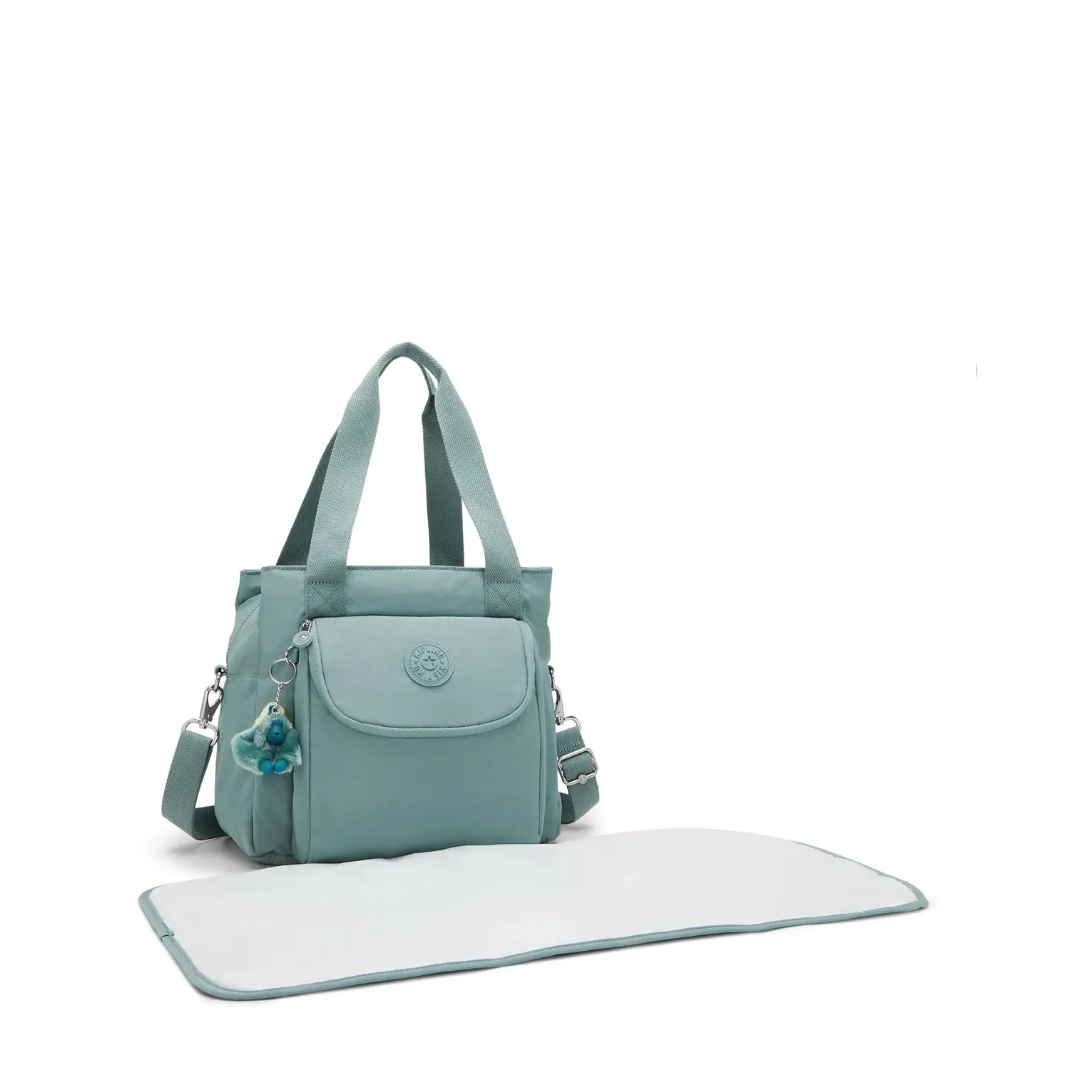 Kipling Nappisac babytas tiny green air medium flessenhouders