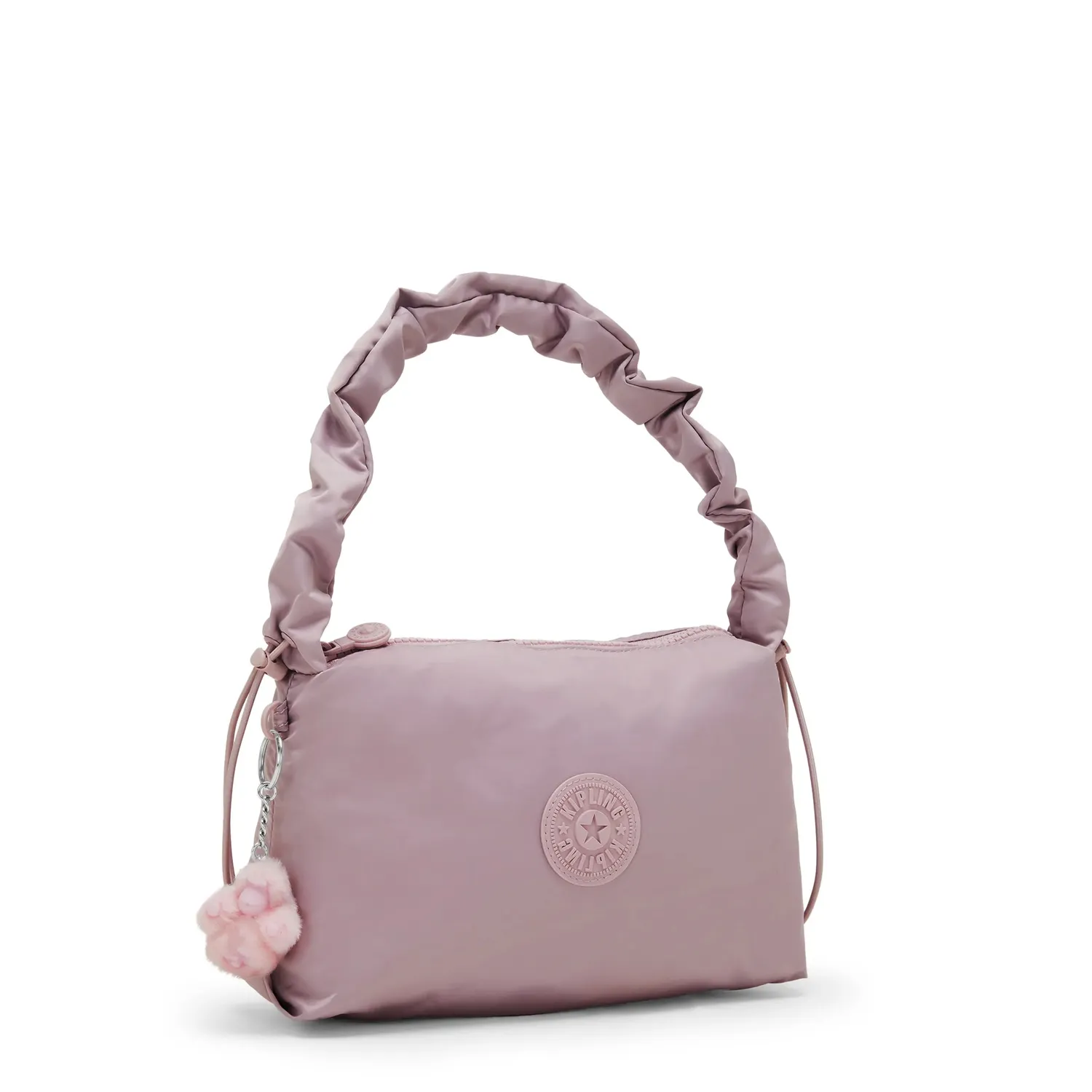 Kipling Eleni kleine schoudertas Entirely Pink met rits