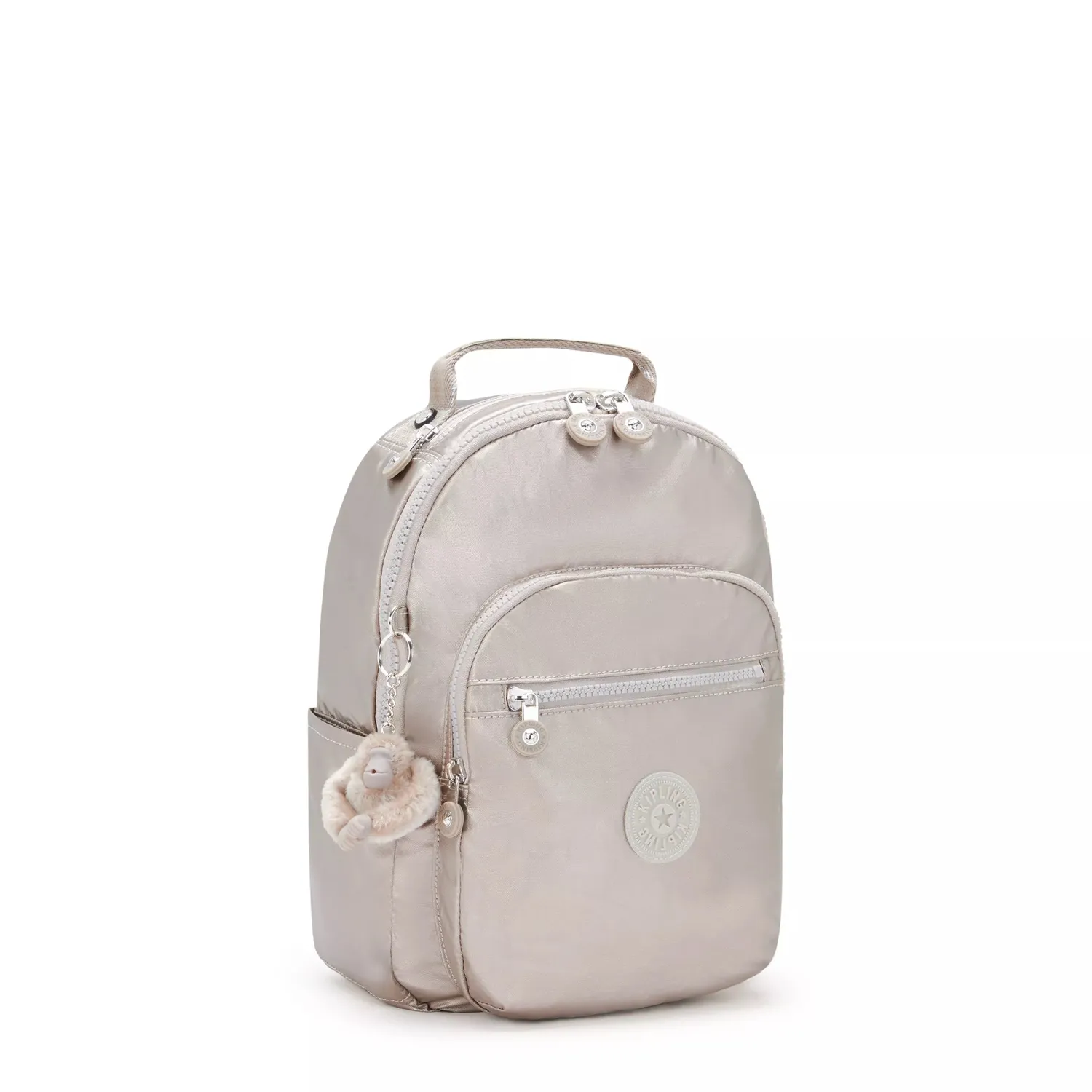Kipling Seoul S rugzak Klein Metallic Glow 11 inch tabletvak