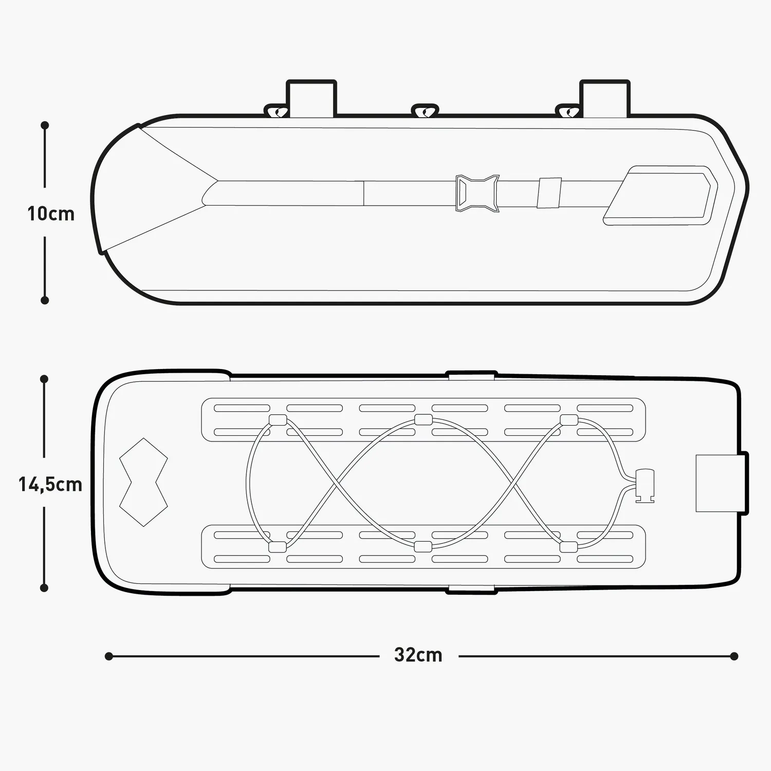 Evoc Aero Bar Pack WP 5 stuurtas zwart waterdicht