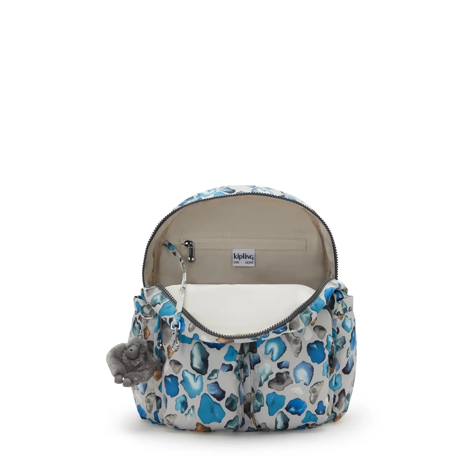 Kipling City Pocket S rugzak Mineral Stone klein met klep