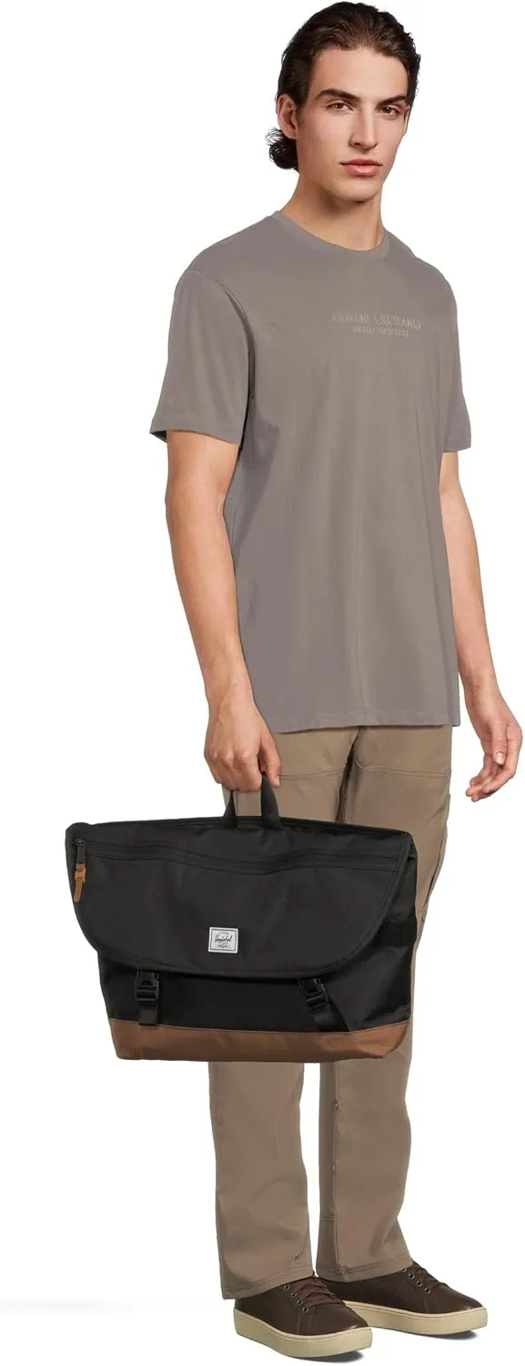 Herschel Cove messenger tas zwart bruin