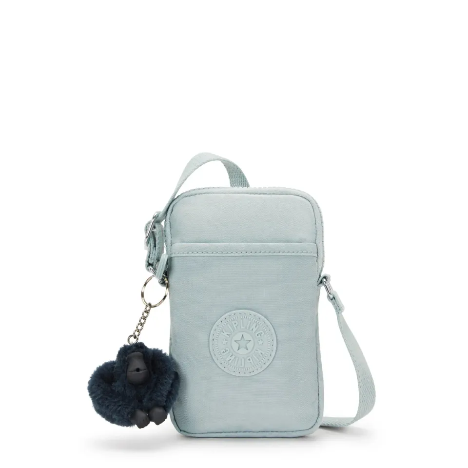 Kipling Tally telefoontas Breezy Blue Klein waterafstotend