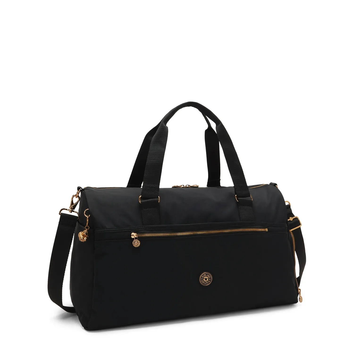 Kipling Dulcie weekendtas Groot Blush Gold Black laptopvak