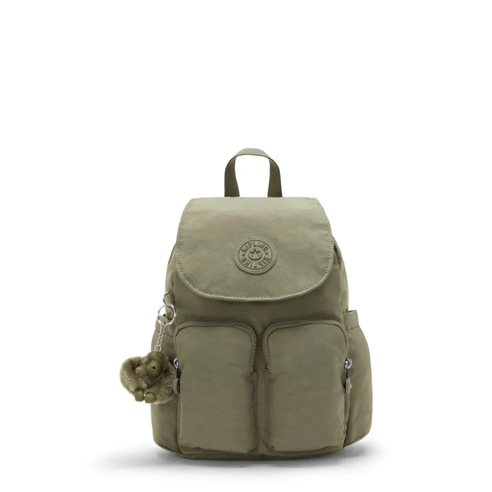 Kipling City Pocket Mini rugzak Almost Sage Klein klep