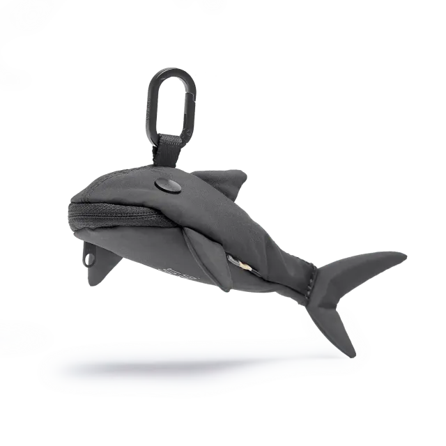 Got Bag Shark Charm sleutelhanger Shark Monochrome ritsvak