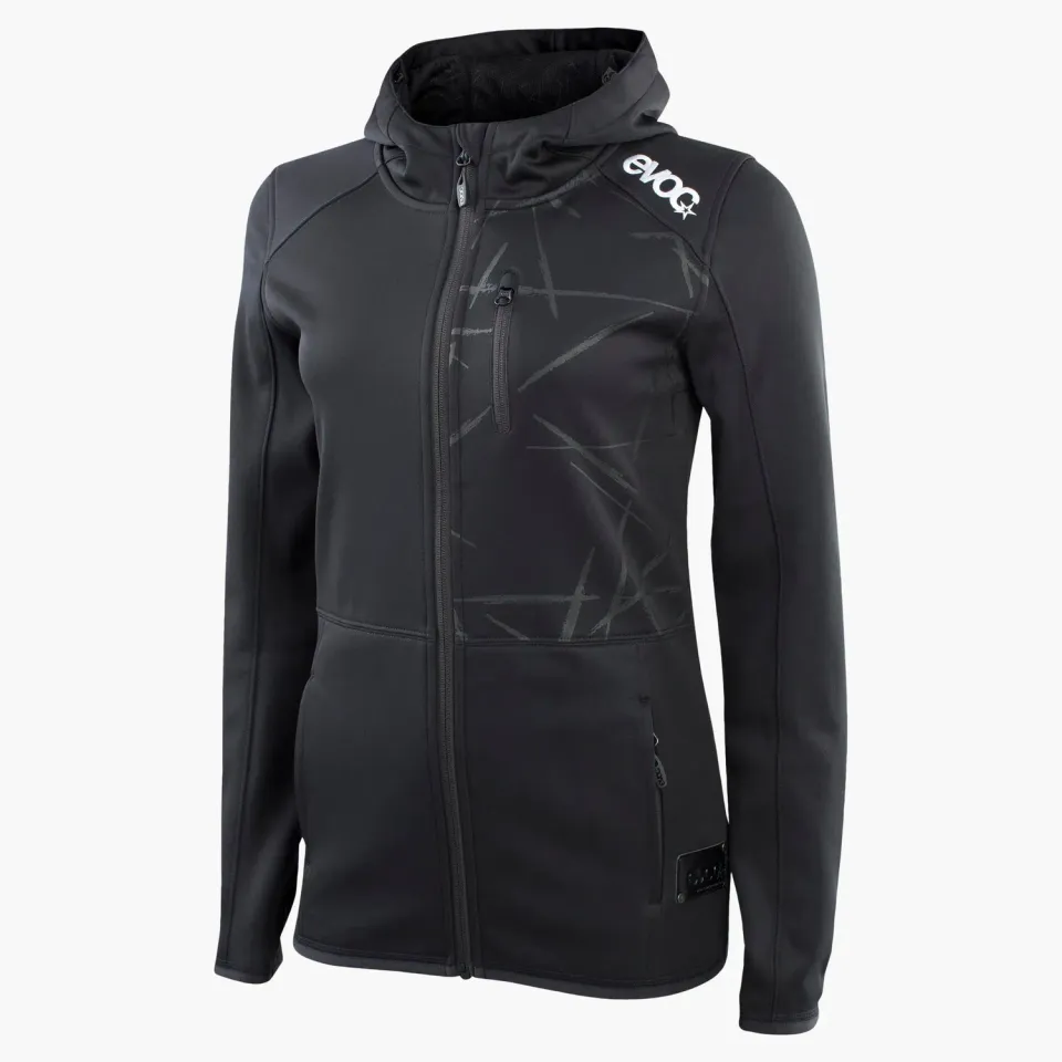 Evoc Hoody Jacket Women hoodie zwart – dames fleece