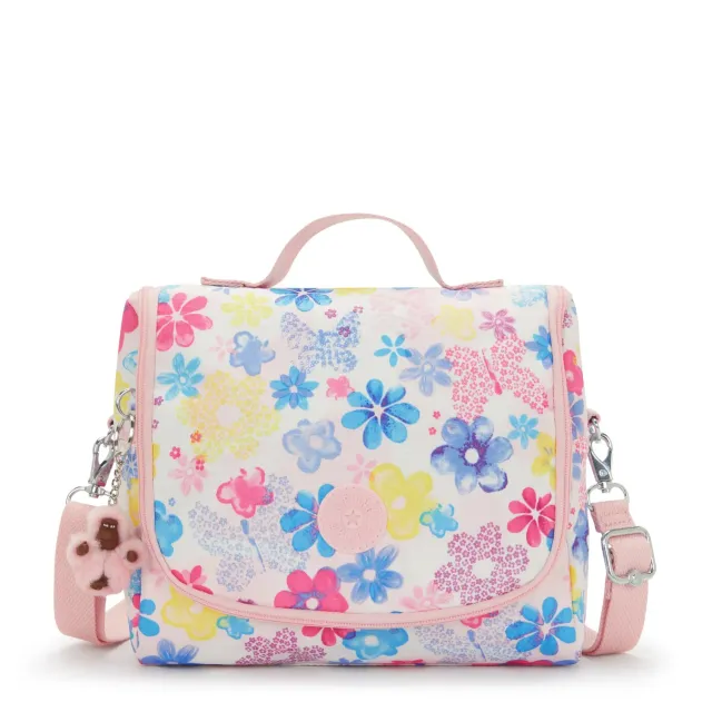 Kipling New Kichirou lunchtas Flower Stamp groot trolleyband