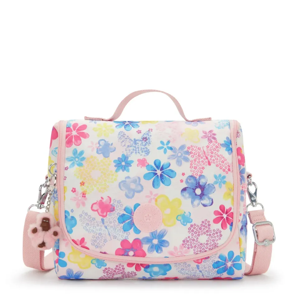 Kipling New Kichirou lunchtas Flower Stamp groot trolleyband