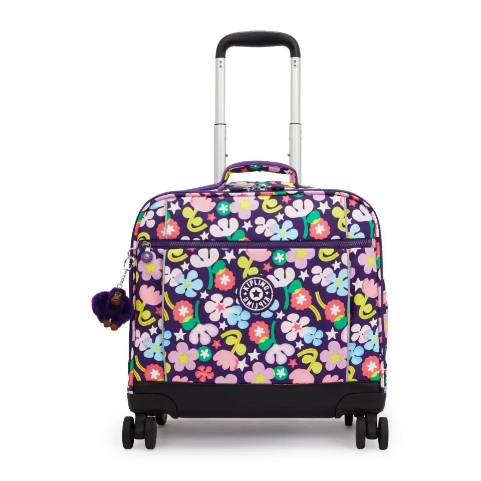 Kipling New Storia schooltas met wielen Fairy Flower Groot trolley