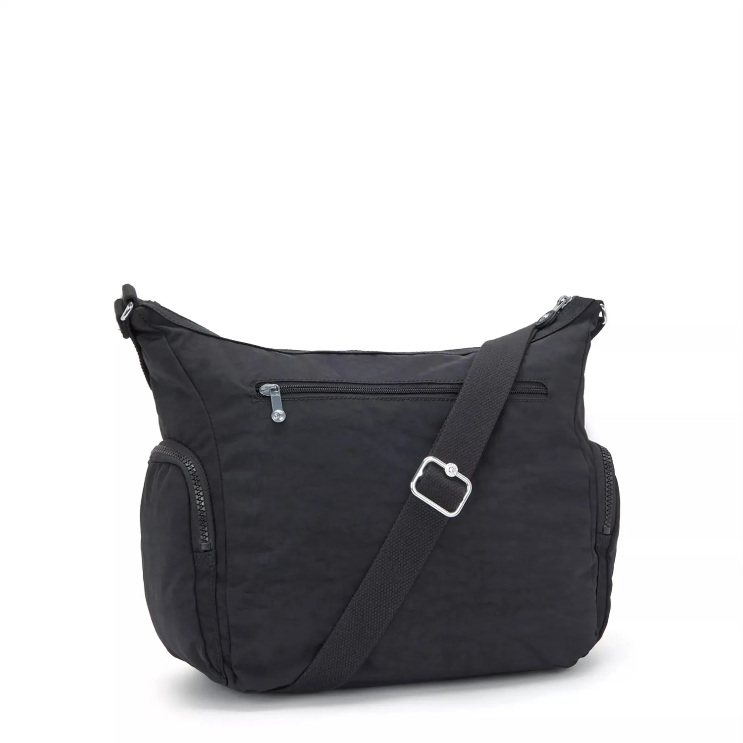Kipling Gabbie crossbody tas Black Noir groot met ritsvakken