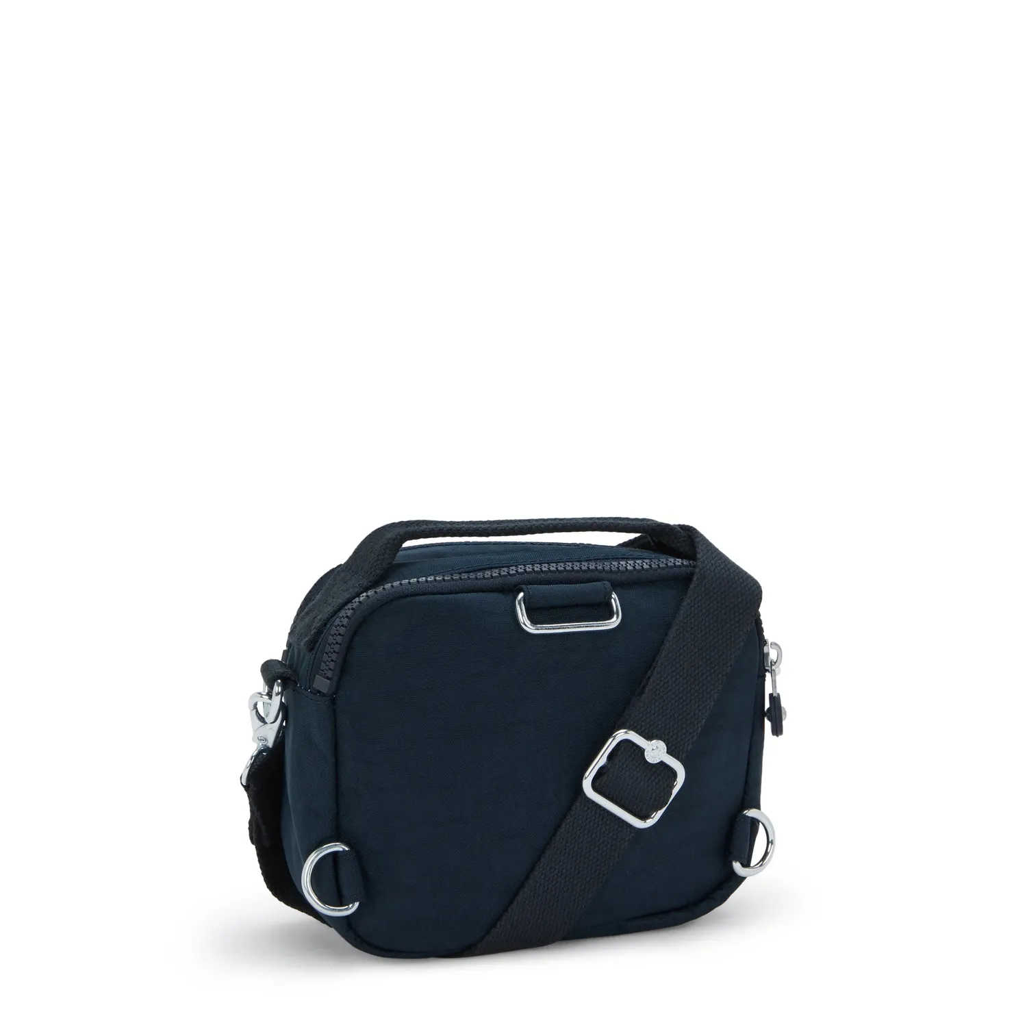 Kipling Cahir crossbody klein Blue Bleu 2 met ritsvakken