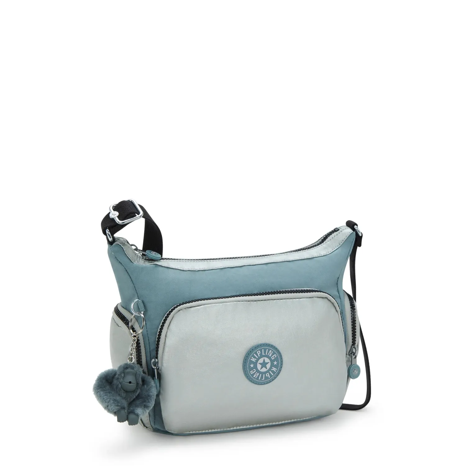 Kipling Gabb S crossbodytas Medium Relaxed Grey met vakken