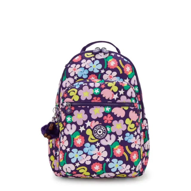 Kipling Seoul rugzak groot Fairy Flower 15 inch laptopvak