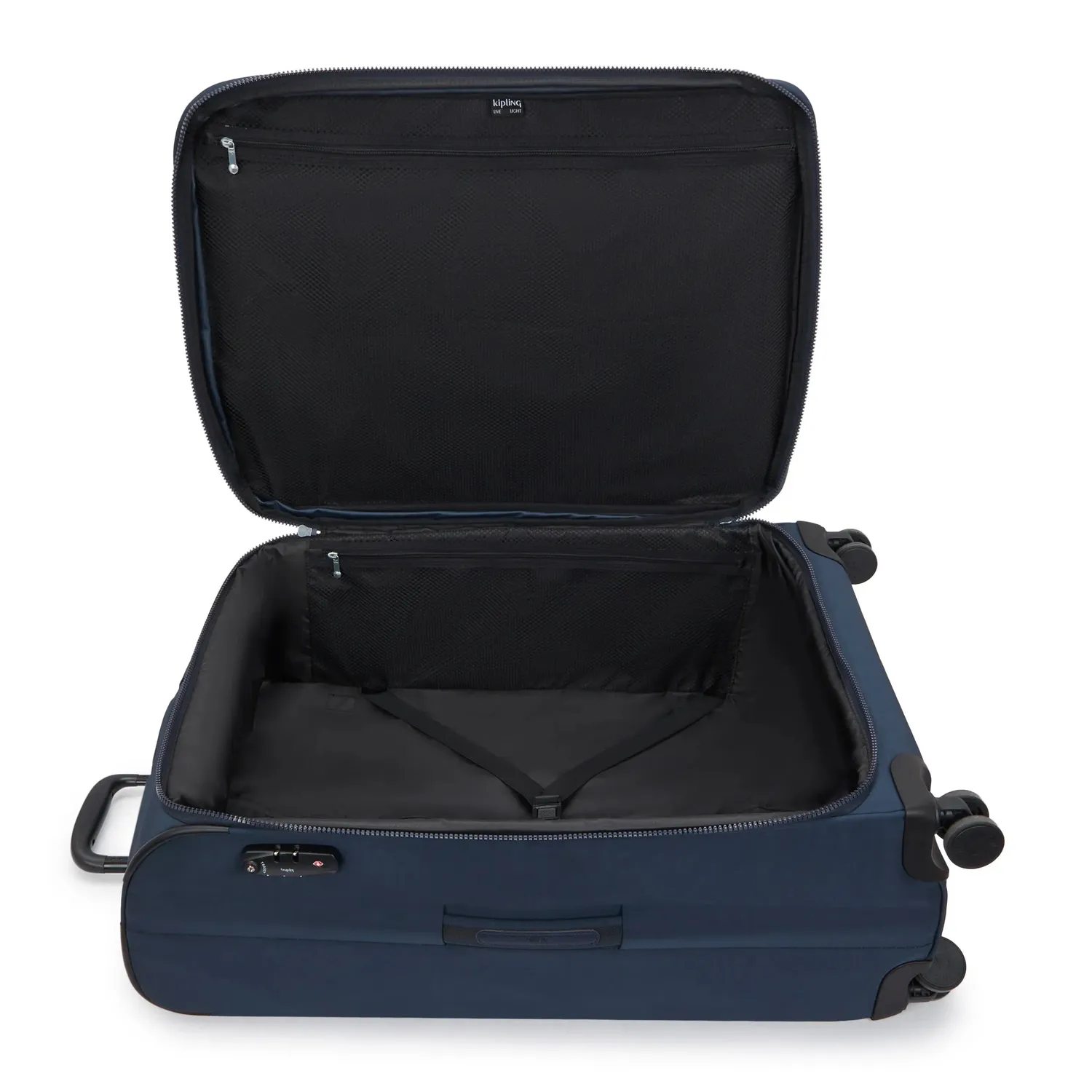 Kipling Youri Spin L koffer Groot Blue Bleu 2 uitbreidbaar TSA