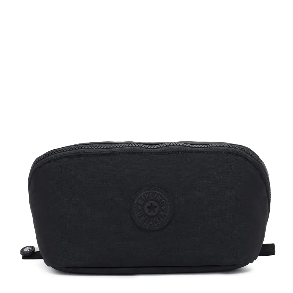 Kipling Mirko M toilettas groot Black Noir wijd