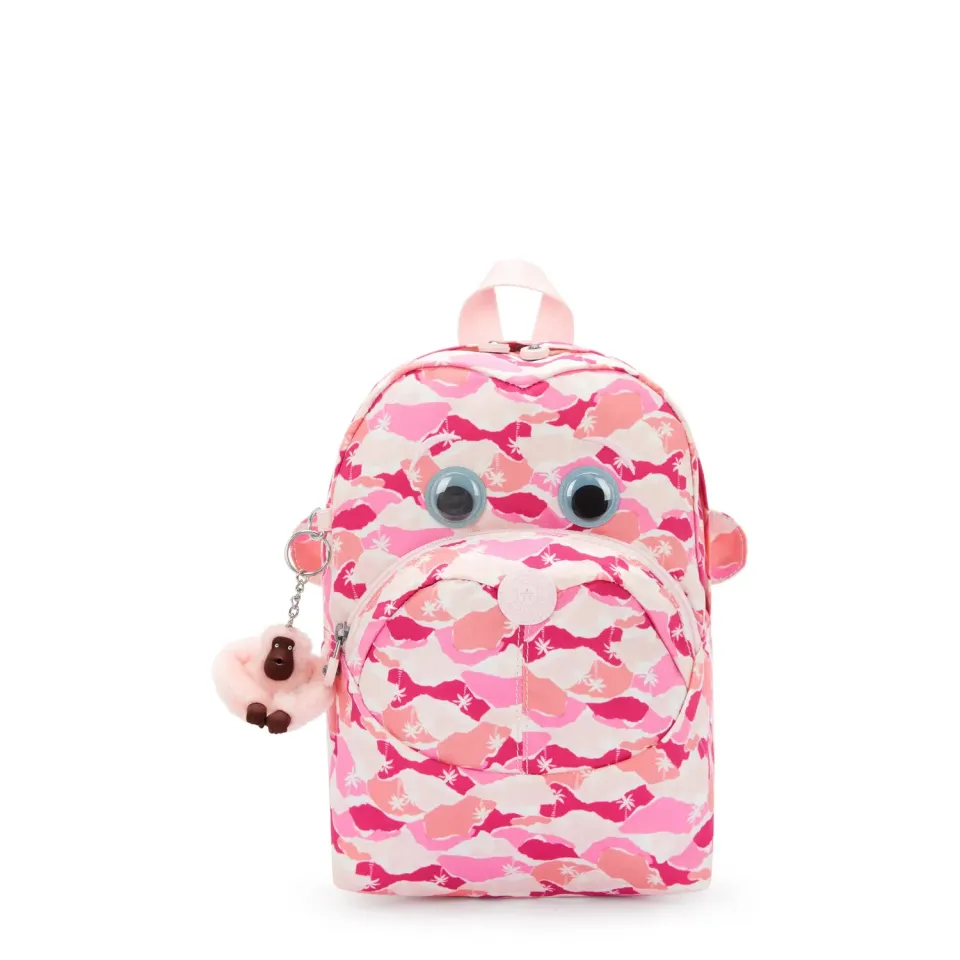 Kipling Faster rugzak klein Pink Palm waterafstotend