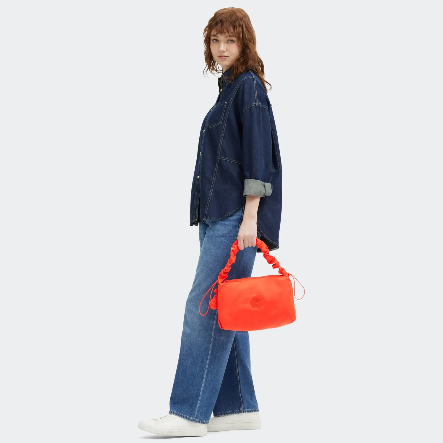 Kipling Eleni M handtas Medium Open Orange vrolijk