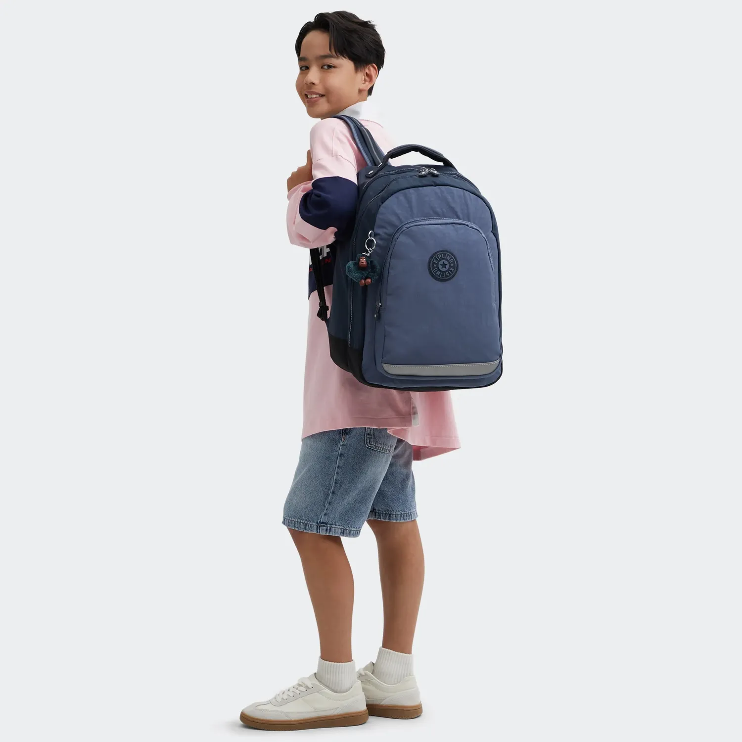 Kipling Class Room rugzak Groot Game Grey 15 inch laptopvak