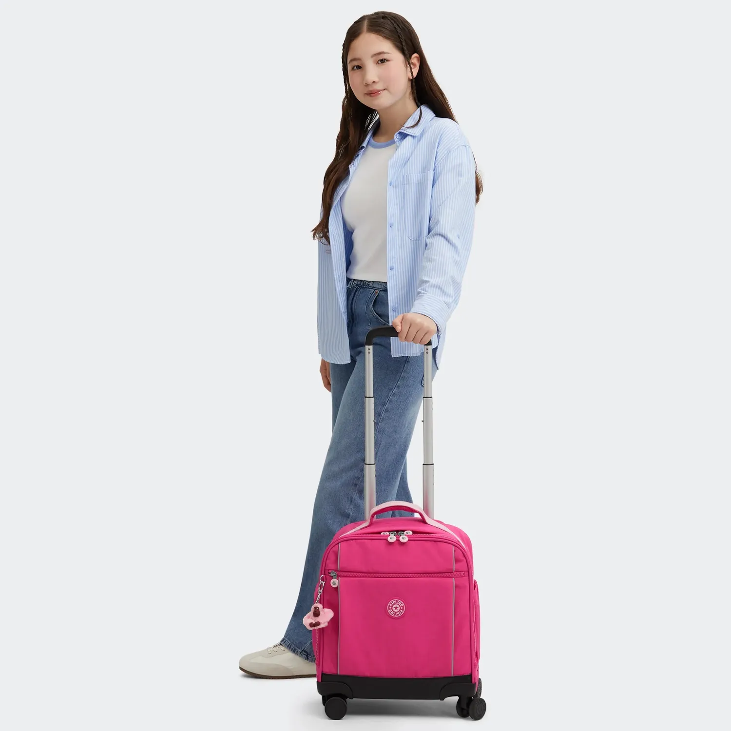 Kipling New Storia S trolley Intense Rose medium 13 inch