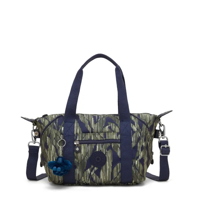 Kipling Art Mini schoudertas Striped Grasses klein extra vakken