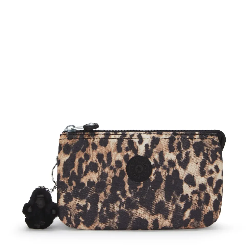 Kipling Creativity L buidelzak Groot Wild Leopard luipaardprint