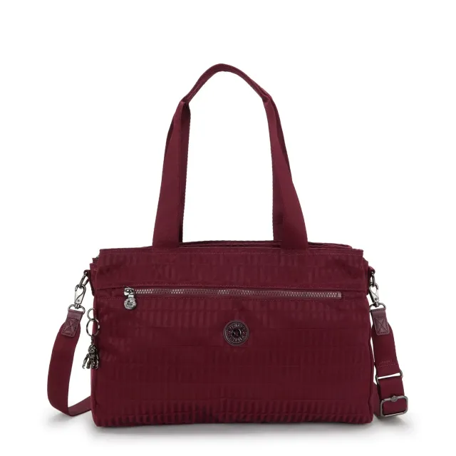 Kipling Elysia Work S werktas Maroon Tile Jacquard A4