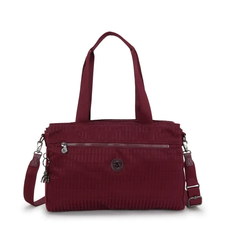 Kipling Elysia Work S werktas Maroon Tile Jacquard A4