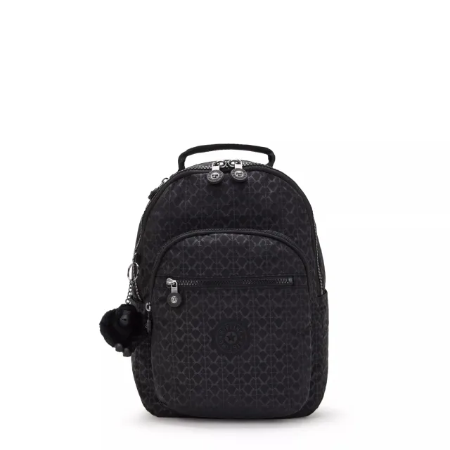 Kipling Seoul S kleine rugzak Signature Emb met 11 inch tabletvak
