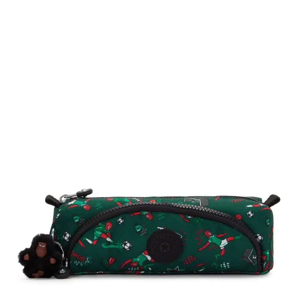 Kipling Cute pennenzak Soccer Print medium nylon